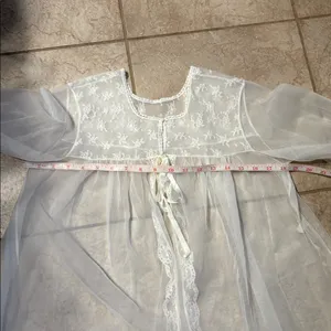 VTG Formfit Rogers Sheer White Lace Lingerie Bridal Whimsical. thumbnail 9