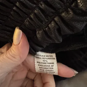 NWT Faux Leather Smocked Tube Top thumbnail 6