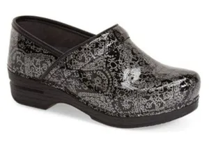 Dansko Glitzy Patent Leather Classic Clog Size 38 B54‎ thumbnail 1