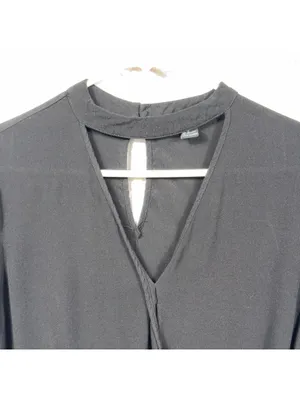 Forever 21 Medium Black Long Sleeve Blouse thumbnail 3