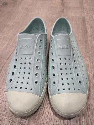 Native Jefferson Slip-On Shoes Light Blue Rubber Size W10 M8 thumbnail 2