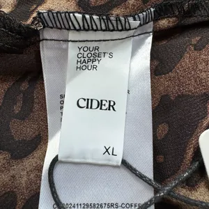 NWT Cider Chiffon Top Women's XL Leopard Babydoll Cami Festival Party Casual thumbnail 7