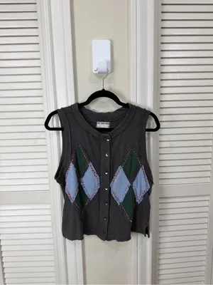 Free people Argyle Craft Vest thumbnail 5
