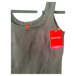 NWT SPANX Charcoal Ribbed Tank Top thumbnail 2