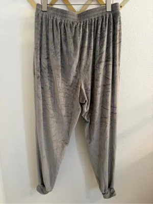 SKIMS Grey Velour Jogger Lounger Pants Large thumbnail 6
