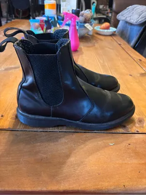 Dr Martens womens Flora leather chelsea ankle boots black 10 thumbnail 4