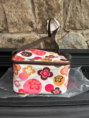 Limited Too Insulated Lunch Tote Bag Floral Design Y2K Blue White New with Tags thumbnail 9