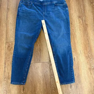 Signature by‎ Levi Strauss Gold Totally Shaping Pull-On Skinny Jeans Blue 37x30 thumbnail 10