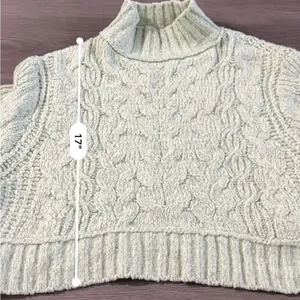 Free‎ People Carousel Mint Green Knit Long Sleeve Cropped Sweater Size XS thumbnail 10