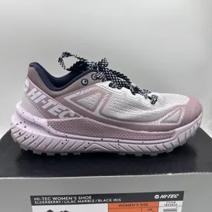 Hi-Tec Women Trail Shoe Size 8.5 Breathable Mesh Lining, Lace Up, Lilac, Purple thumbnail 7