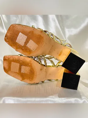 J.Crew Layne Strappy Sandals 7 Metallic Gold Wedding Guest Summer Vacay Chic thumbnail 9