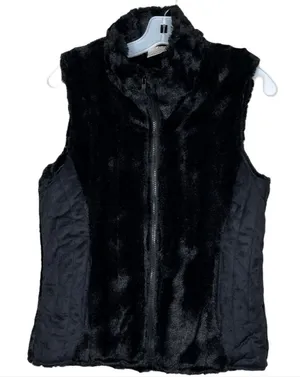Private Quarters Touch of Mink‎ Vest Black thumbnail 1