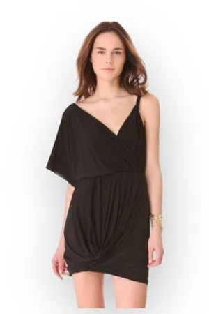 new T-Bags [MISA] ♛ Asymmetric Bubble Mini Dress ♛ Little Black Dress ♛ LBD Y2K thumbnail 15