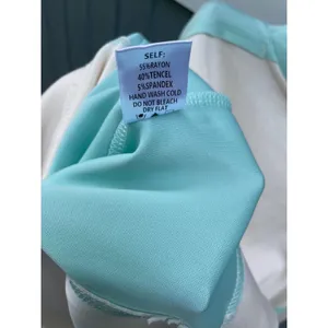 White Birch Womens Colorblock Sweatshirt Cream Mint Green Pullover L thumbnail 4