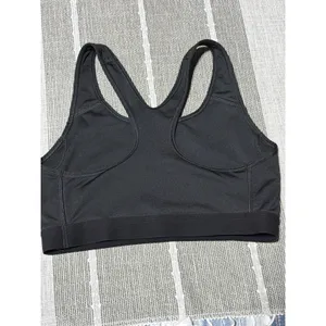Nike Womens Dri-FIT Swoosh Medium Support‎ Non-Padded Sports Bra black thumbnail 3