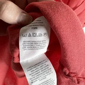 J‎ Crew Baird McNutt Top Size 0 Womens Red Short Sleeve Shirt Linen Button Beach thumbnail 7