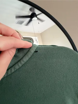 aerie Olive Green Hoodie Sweater thumbnail 9
