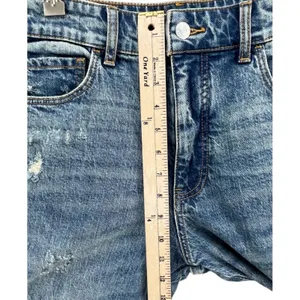 Pilcro Jeans Women 25 Blue‎ Distressed Mom High Rise Denim Stretch Festival thumbnail 7