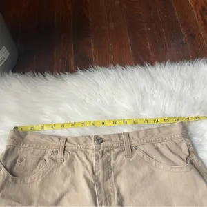 90s Vintage High Waisted Jean Shorts tan brown thumbnail 5