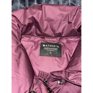 Athleta Women's Quilted Full Zip Downtown Vest Plum Size Medium thumbnail 5