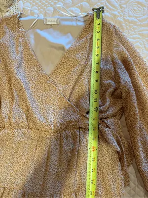 Altar'd State boho leopard print mini dress women’s L thumbnail 11