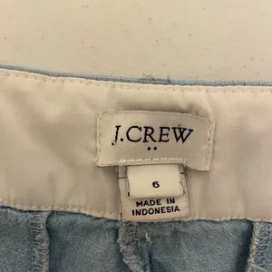 J. Crew women’s 100% cotton‎ light blue thin lightweight summer shorts size 6 thumbnail 6