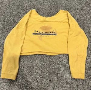 Cropped Crewneck Yellow Size none thumbnail 1