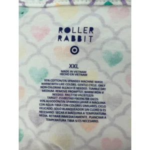Roller Rabbit Target Geo Hearts Pajama Set Shorts Top Pastel Coquette Plus XXL thumbnail 7