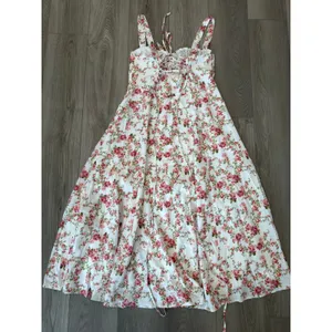 Commense Rosebud Boho Cottage Floral Midi Sundress Casual Romantic NWT L thumbnail 4