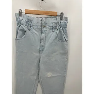 Madewell Paperbag Classic Straight Broomfield Wash Blue Jeans Womens 30‎ thumbnail 5
