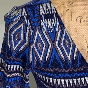 Millibon Blue‎ Sparkle Shirt Dress thumbnail 3