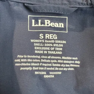 LL Bean Jacket Womens Small Navy Mountain Classic Full Zip Hoodie Lightweight S‎ thumbnail 11