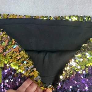 BB Dakota x Steve Madden Harmonia Sequin Mini Skirt Rainbow Multicolor Womens L‎ thumbnail 4