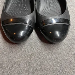 Crocs Cap Toe‎ Flat Ballet Slip On Size 8 Black thumbnail 6