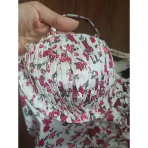 For Love And Lemons Pink Floral Ruched Cami Size M New Romantic Fairy Festival thumbnail 5