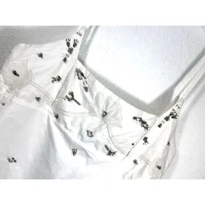 ZARA White Embellished Cami Top XL Rhinestone Beaded Floral Tank NWOT Capsule thumbnail 2