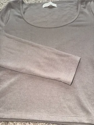Abercrombie - Cozy Cloud Knit Scoopneck Top - Medium, Brown thumbnail 3