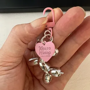 Balloon Dog Car Keychain for Men Women Love Heart Keychain Charm Bag Charm thumbnail 6