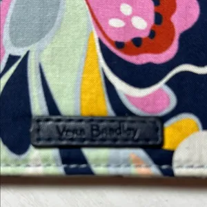 Vera Bradley Pink and Blue Floral Wallet D11 thumbnail 3