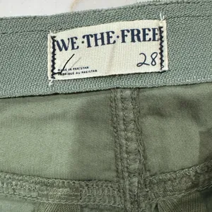 We The Free NWT Free People High Waisted Corduroy Pants Size 28 Green thumbnail 5
