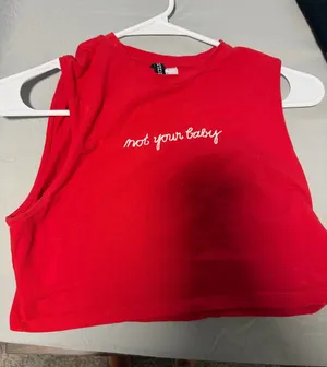 Not Your Baby tee Red Size M thumbnail 1