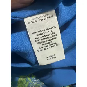 Halogen Blue Floral Smocked Waist Maxi Dress Medium Sleeveless V-Neck‎ NWOT thumbnail 8