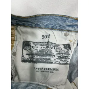 Levi's Womans 501 Light Blue Jeans 26x26 Button Fly Frayed Hem 0257/D-5 thumbnail 5