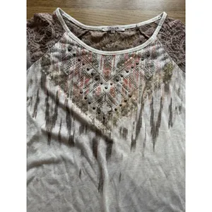 Miss Me Women Size Medium Blouse Western Lace Boho Country Cowgirl Embellished‎ thumbnail 6