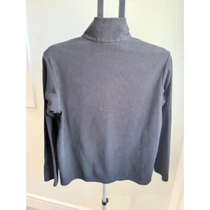 Patagonia Synchilla Black on Black Polar Fleece 1/4 Zip Women's Sweatshirt M thumbnail 2