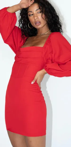 Princess Polly Lillie Long Sleeve Mini Dress thumbnail 1