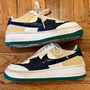 Nike Women's Air Force 1 Shadow Malachite/Midnight Navy Sneakers DZ1847-102 Sz 8 thumbnail 2