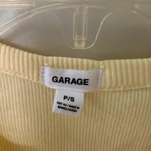 Garage butter yellow ribbed knit Henley tank top thumbnail 2