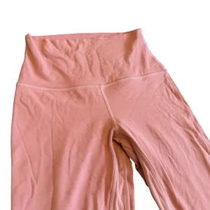 Lululemon High Waisted Pull-On Leggings Full Length Salmon Peach Size 4 Women's thumbnail 2