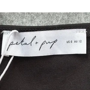 Petal + Pup Black Polka Dot Sheer Mesh Sleeve Crop Top Square Neck US 8‎ NEW thumbnail 3